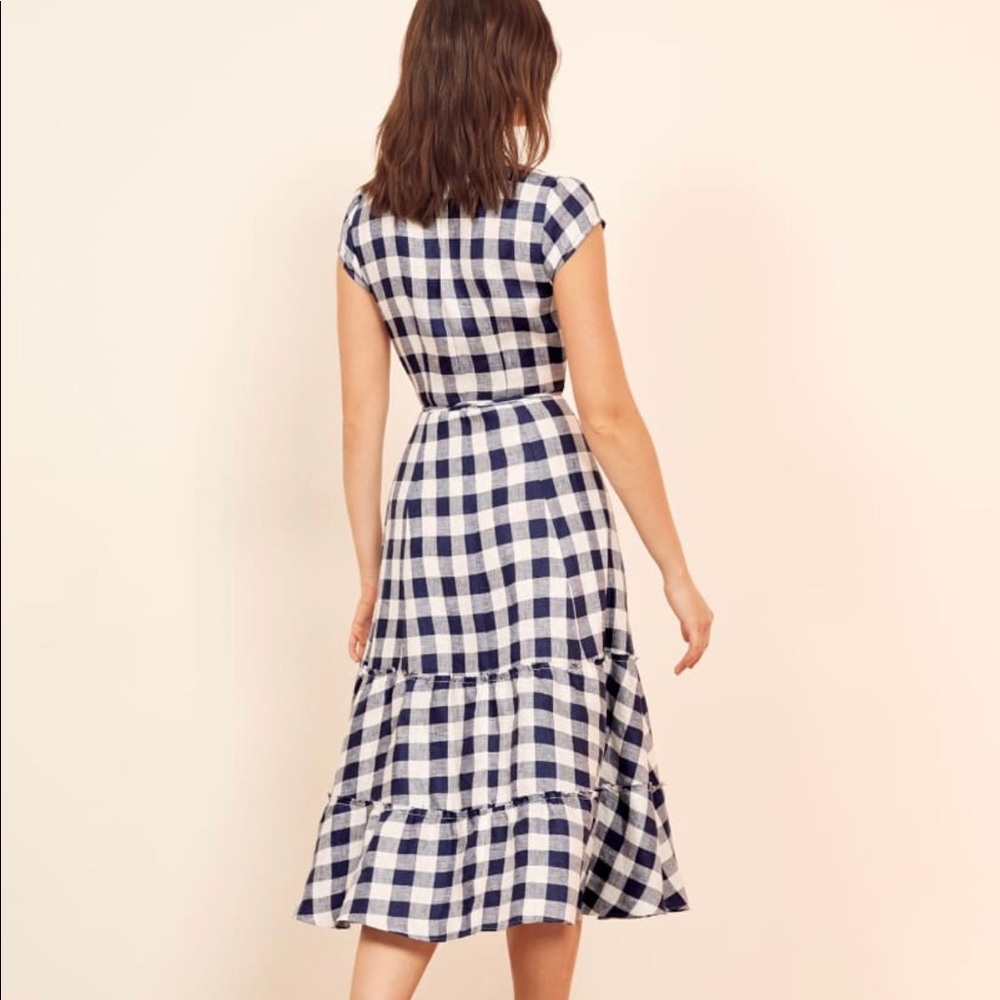 Reformation Calista Dress in Seine - Picture 5 of 8